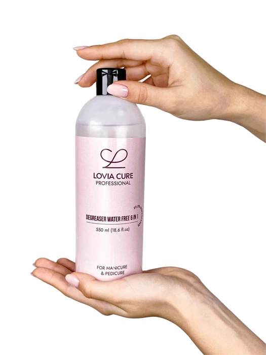 Спиртовой обезжириватель без воды 6 в 1, Degreaser Water Free, 550 мл, LOVIA CURE DegreaserWaterFree550