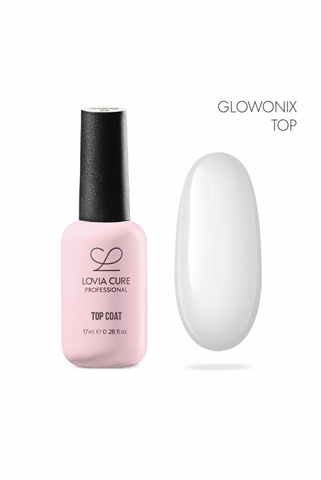 ТОП суперглянец UV/LED Top Glowonix 17 мл, LOVIA CURE loviaTopGlowonix17