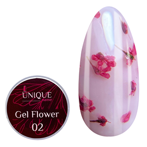 Unique Гель Gel Flower №02, 5мл (розовый) Unique_GelFlower02_5