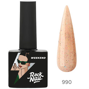 Rock Nail, Гель-лак Weekend №990 Disco 2000, 10мл* RockNail_990