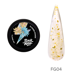 Rock Nail, Гель для наращивания Flower Power FG04 Lilies For Myself, 10мл