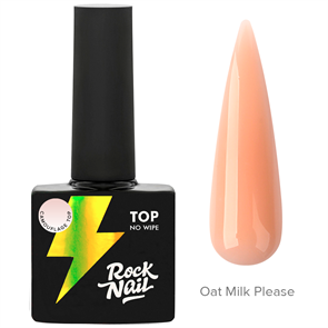 Топ RockNail Camouflage no wipe Oat Milk Please, 10мл RockNail_TopNoWipeOatMilkPlease10