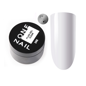 One Nail Гель Fluid gel Clear, 30мл (шайба) 40648