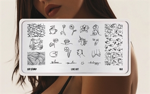 {{photo.Alt || photo.Description || 'Go Stamp Пластина для стемпинга №008 Line art*'}}