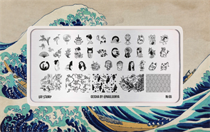Go Stamp Пластина для стемпинга №055 Geisha- @nailuunya* Gostamp_plastina055