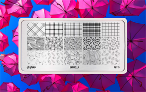 Go Stamp Пластина для стемпинга №115 Umbrella* Gostamp_plastina115