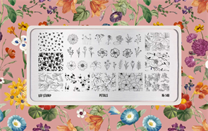 Go Stamp Пластина для стемпинга №148 Petals Gostamp_plastina148