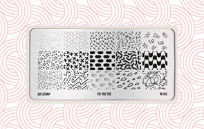 Go Stamp Пластина для стемпинга №153 Tic-Tac-Toe* Gostamp_plastina153