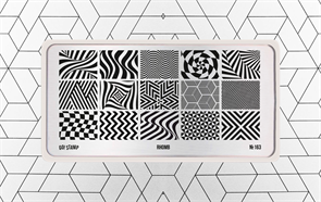 Go Stamp Пластина для стемпинга №163 Rhomb* Gostamp_plastina163