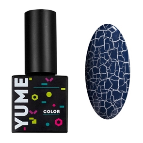 YUME Лак для дизайна Color Crack Dark Blue, 8мл Y_Crackdarkdarkblue_8