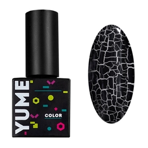 YUME Лак для дизайна Color Crack black, 8мл Y_Colorcrackblack_8