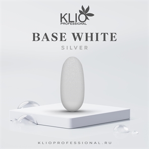 Klio База камуфлирующая White Silver, 15мл Klio_basewhitesilver_15