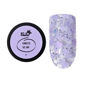 Klio Гель CONFETTI Gel №01, 5гр Klio_gelconfetti01_5