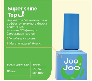 Joo-Joo Top Super Shine, 15мл