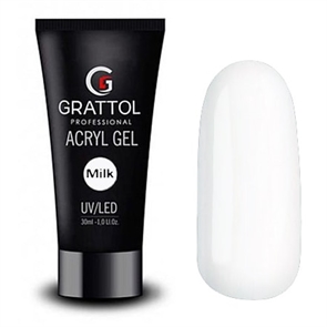 Grattol Акригель Acryl Gel №11 Milk, 30мл