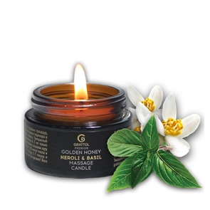 Grattol Premium Massage Candle - массажная свеча с ароматом Neroli & Basil