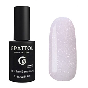 Grattol База Rubber Base Glitter №003, 9мл Grattol_Glitter03