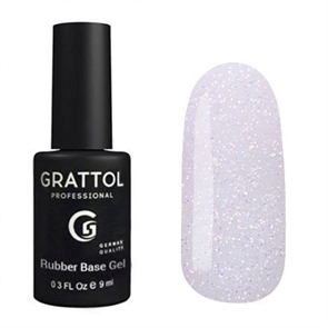 Grattol База Rubber Base Glitter №004, 9мл Grattol_Glitter04