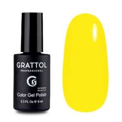 Grattol Гель-лак №034 Yellow, 9мл Grattol_Neon34