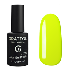 Grattol Гель-лак №036 Lemon Neon, 9мл