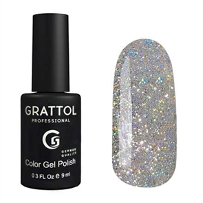 Grattol Гель-лак OS Opal Silver, 9мл Grattol_OpalSilver