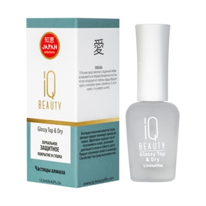 IQ BEAUTY Финишное покрытие для лака профессиональное глянцевое (Glossy top), 12.5мл