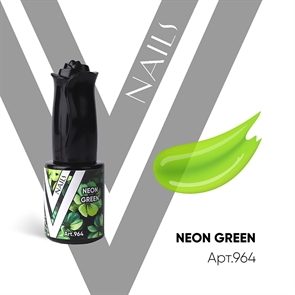 Vogue Гель-лак витраж №964 Neon Green 10мл
