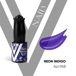 Vogue Гель-лак витраж №968 Neon Indigo 10мл