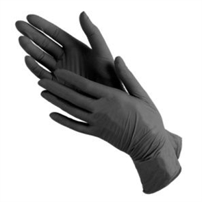 Перчатки BENOVY S черные 50 пар текстурир. на пальцах