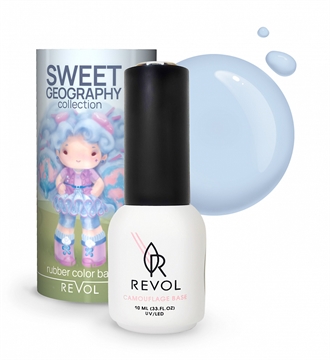 REVOL База Rubber Base Sweet geography collection №05 Cotton candy burrito