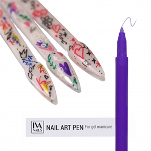 IVA NAILS Акриловый фломастер 07 (Purple)