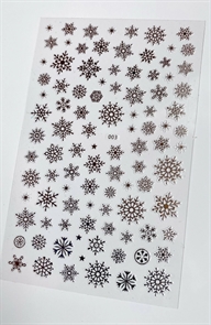 MILA Наклейки Снежинки Серебро  003 Mila_stickers003