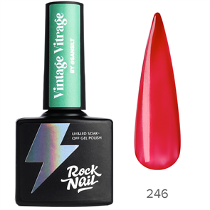 Rock Nail, Гель-лак Vintage Vitrage №246 Strawberry Fields Forever, 10мл* RockNail_246