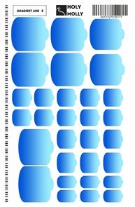 Термопленка для педикюра Holy Molly GRADIENT LINE 05 HM_GRADIENTLINE05