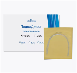 ВЛАДМИВА Подолжест титановая нить №12,10шт V_titaniumthread12_10