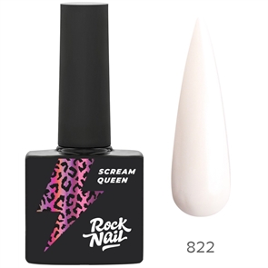 Rock Nail, Гель-лак Scream Queen №822 Belaya & Pushistaya, 10мл*** RockNail_822