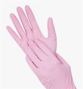 BENOVY Перчатки медицинские одноразовые нитриловые светло-розовый S (50пар) SF217K2