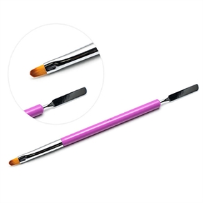 Soline Кисть для полигеля №8 прямая, фиолетовая 54528