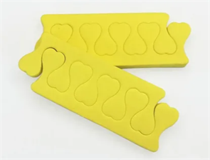 Разделители для педикюра, 100пар - желтые 54536