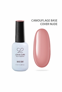 База камуфлирующая каучуковая Нюдовая UV/LED Camouflage Base Cover Nude 17 мл, LOVIA CURE LOVIA CUREBaseCoverNude