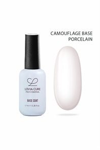 База камуфлирующая каучуковая Фарфоровая UV/LED Camouflage Base Porcelain 17 мл, LOVIA CURE loviacureBasePorcelain17