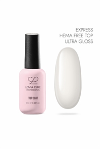 ТОП Экспресс-Топ без липкого слоя UV/LED 17 мл, LOVIA CURE topExpressHemaFreeUltraGloss