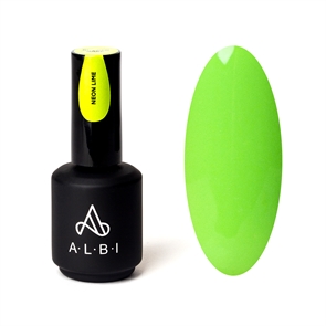 ALBI База камуфлирующая rubber Neon Lime, 15 мл