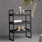 Nogturne Этажерка на колесиках лофт белая (430-200-высота 600) Nogturne_etazherkaloft