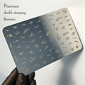 Double Пластина для стемпинга Веточки, 9,5*14,5см Double_plastinatwigs