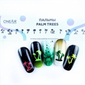 OneAir Трафареты для аэрографии на ногтях Пальмы S0089
