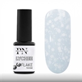 Patrisa Nail База Flake Lychee нежно-серая с белыми шестигранниками, 12мл B462 - фото 27254