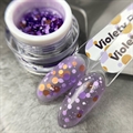 Patrisa Nail Гель для дизайна BUBBLE GEL Violety с крупным глиттером, 5г BD154