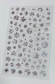 MILA Наклейки Снежинки голография серебро  004 Mila_stickers004
