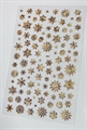 MILA Наклейки Снежинки голография светлое золото  005 Mila_stickers005